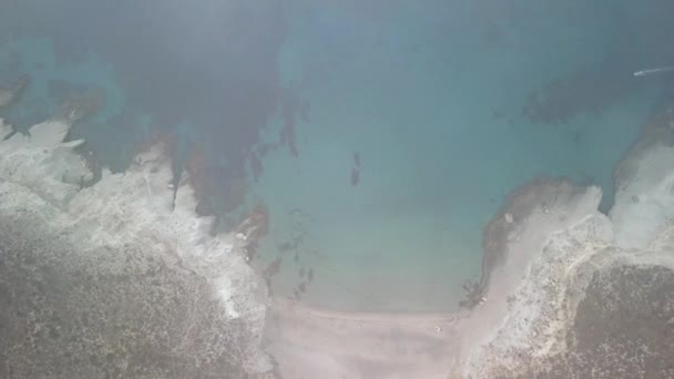 Vista Aérea Una Playa Capturada Por Dron — Vídeo de stock