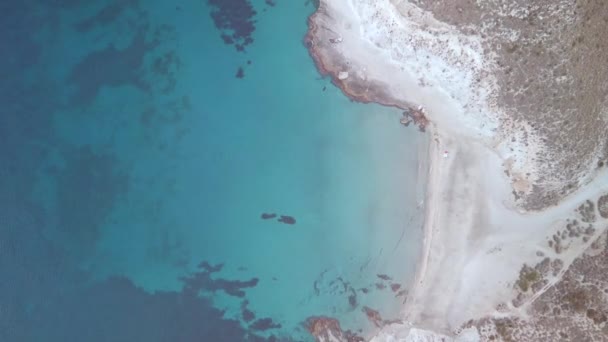 Vista Aérea Una Playa Capturada Por Dron — Vídeos de Stock