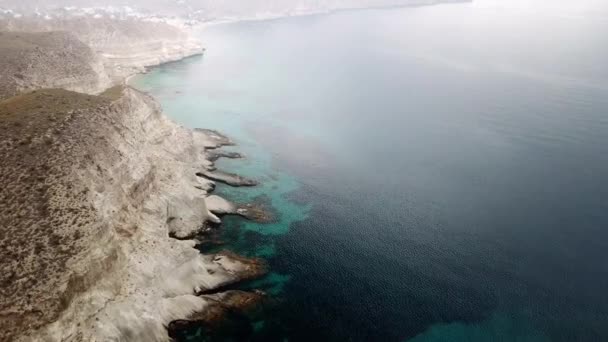 Vista Aérea Una Playa Capturada Por Dron — Vídeo de stock