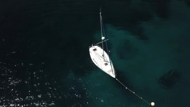 Vista Aérea Una Playa Capturada Por Dron — Vídeo de stock