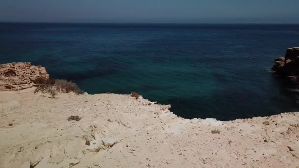 Vista Aérea Una Playa Capturada Por Dron — Vídeo de stock