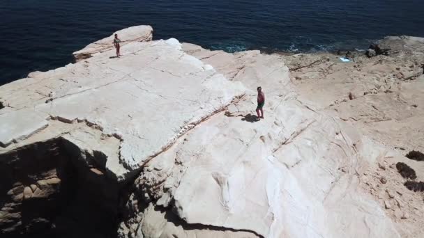 Vista Aérea Una Playa Capturada Por Dron — Vídeo de stock