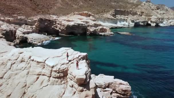 Vista Aérea Una Playa Capturada Por Dron — Vídeo de stock