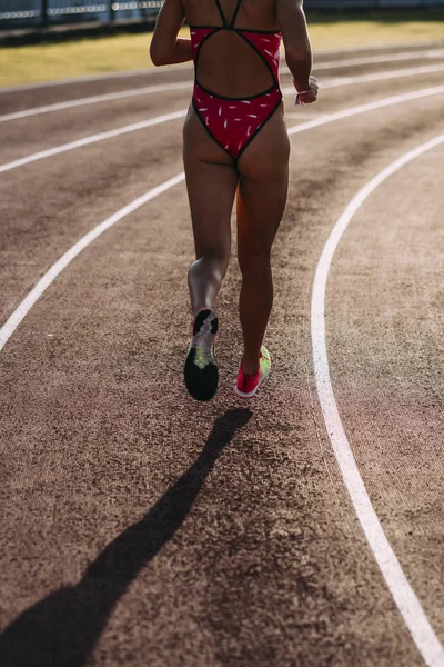 Close Legs Runner Woman — Stock Photo, Image
