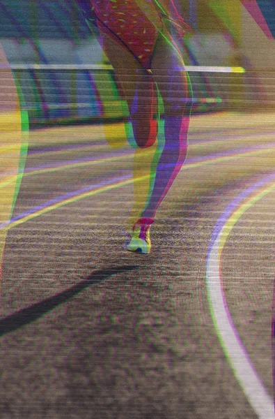 Bir koşucu kadının bacakları Close-up