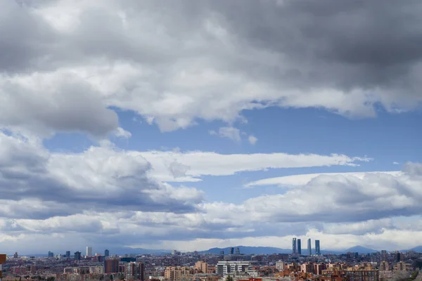 Madrid Spanya Nın Başkenti Şehir Manzarası — Stok fotoğraf