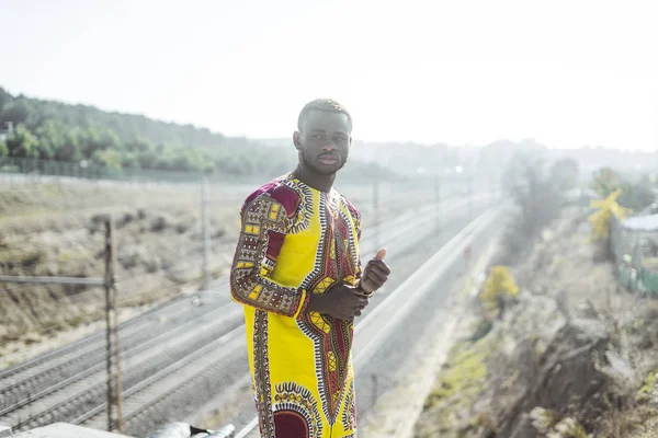 Empresário Africano Com Roupas Típico — Fotografia de Stock