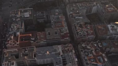 Madrid şehir bir helikopterden görüntüden