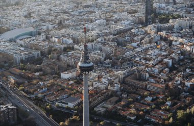 Cityscape manzarası görünümü Madrid