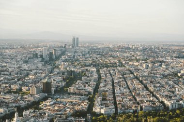 Cityscape manzarası görünümü Madrid