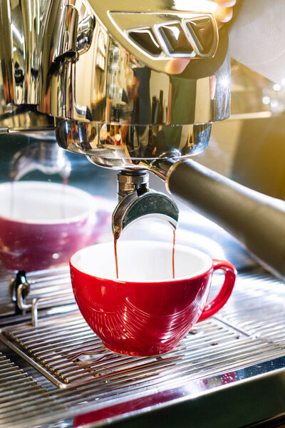 Закрыть образ пивоварения кофе эспрессо
