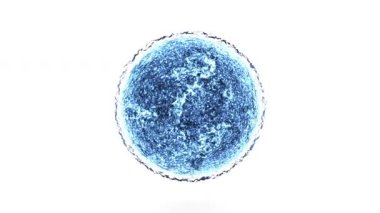 Beyaz arkaplanda mavi yıldız