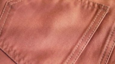 Turuncu kumaş Tekstil Pantolon cepli