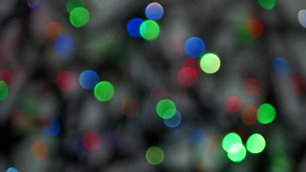 Gedeconcentreerde bokeh lichten achtergrond — Stockvideo