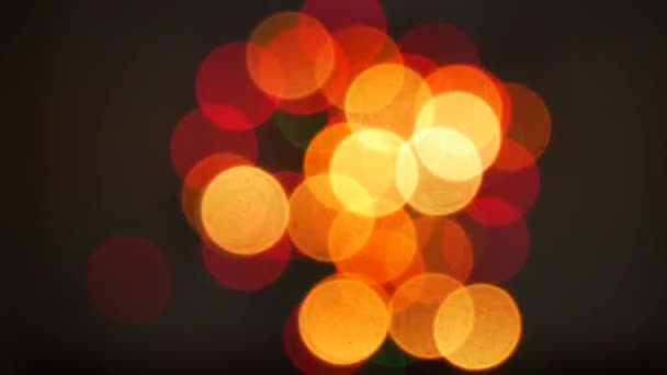 Defocused bokeh φώτα φόντο — Αρχείο Βίντεο