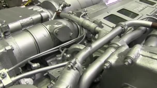 Moderní výkonné auto motor — Stock video