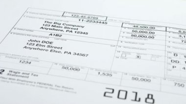 W-2 vergi formu ve vergi beyanı