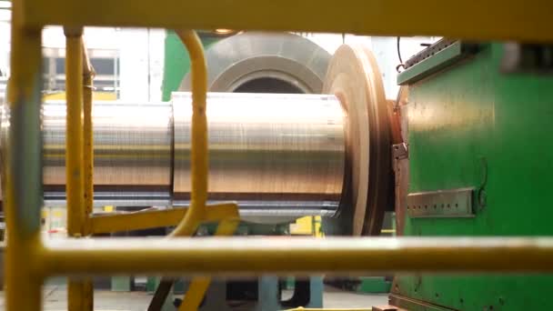Steel blank for fabricating steam turbine of power generator — Stock Video