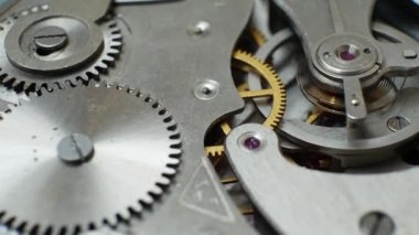 Mekanik Saat Mekanizması Bronz Yay ve Metal Dişlilerle Çalışır