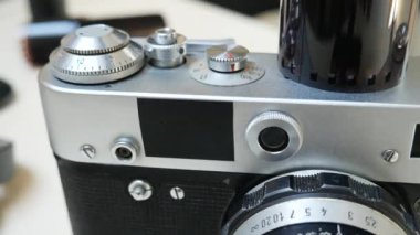 Fotografik Film ve lens ile Retro fotoğraf kamerası