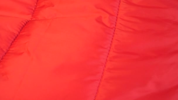 Rode stof doek textuur voor achtergrond — Stockvideo