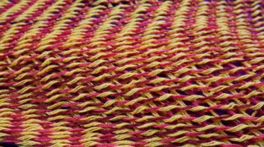 Orange color and red knitted fabrics