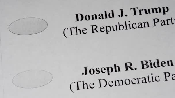 Υποψήφιοι του Δημοκρατικού Τζο Μπάιντεν και του Ρεπουμπλικανού Ντόναλντ Τραμπ — Αρχείο Βίντεο