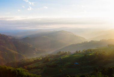 Dağ Kuzey Tayland görünümünü.