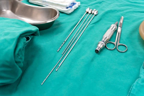 Outils Médicaux Pour Faire Greffe Graisse — Photo