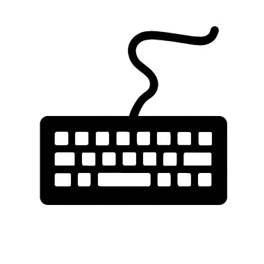 keyboard computer icon. simple illustration of computer keyboard vector icon for web