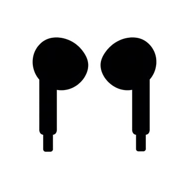 vector icon illustration of music earphones