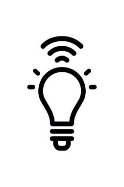 bulb icon. simple isolated vector symbol.