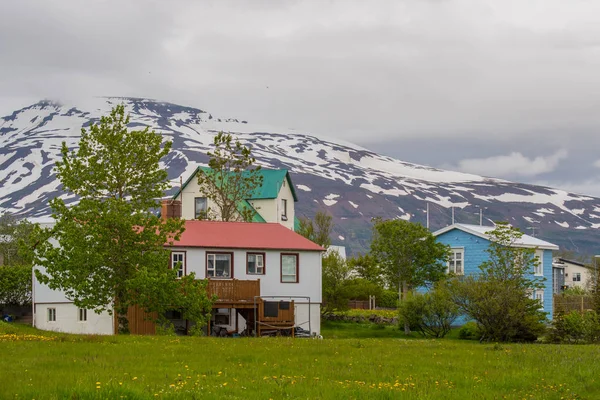 Село Різсі Ісландії Спекотний Літній День — стокове фото