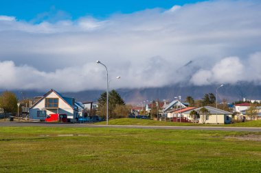 Kasaba Hofn Hornafjordur Güneydoğu İzlanda'da