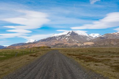 Stafafellsfjoll dağlar Doğu İzlanda bir bahar gününde