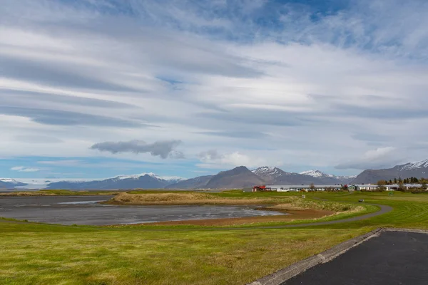 冰岛东南部 Hornafjordur 赫本镇 — 图库照片