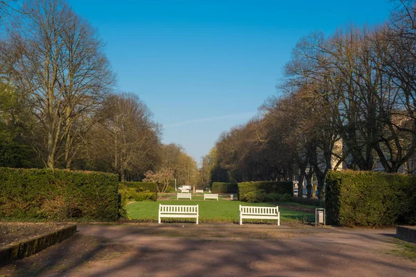 Kuzey Almanya Rostock şehir parkında bahar