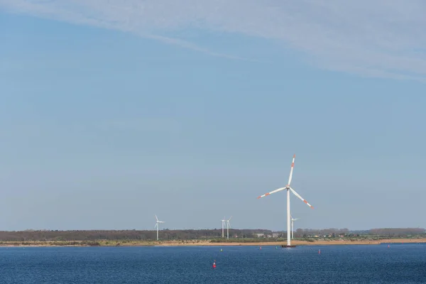 Windmills German Landscape City Rostock — Stock Photo, Image