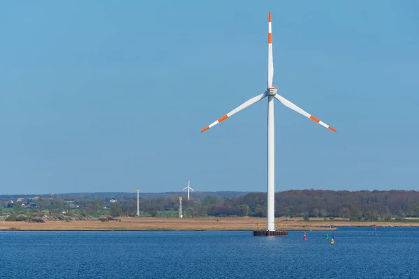 Windmill near city of Rostock — Stock Photo, Image