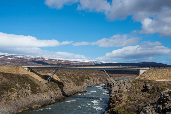 Río Skjalfandafljot Cerca Cascada Godafoss Islandia — Foto de Stock