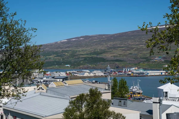 Vista Sobre Ciudad Akureyri Islandia Del Norte —  Fotos de Stock
