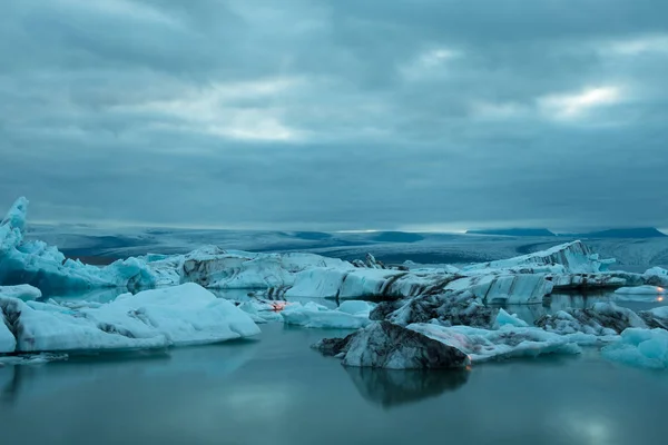 Jokulsarlon Ledovec Ledovou Lagunu Jižním Islandu — Stock fotografie