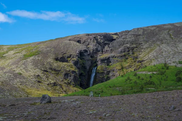 Vodopád Malém Kaňonu Jižní Islandské Krajině — Stock fotografie