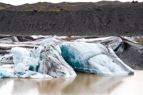 Svinafellsjokull Gletscherlagune Südisländischer Landschaft — Stockfoto