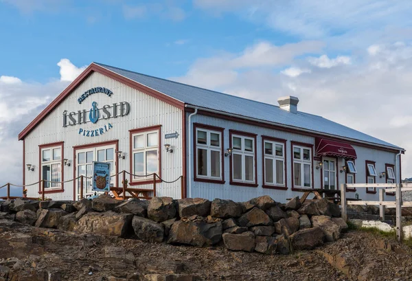 Hofn Iceland August 2018 Ishusid Restaurant Pizzeria Building — Stock Photo, Image