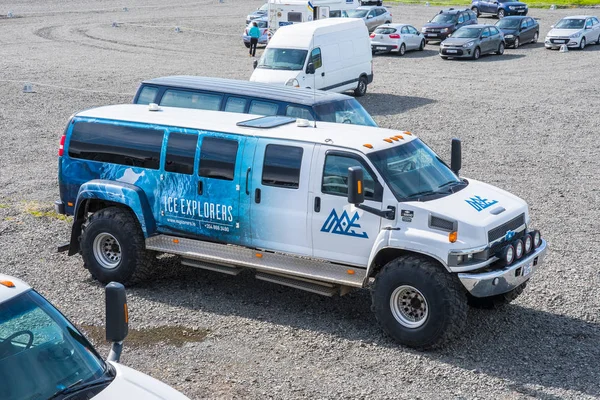 Ісландія Flatey Серпня 2018 Спеціально Побудувати Chevrolet Кадьяк Автобус Великий — стокове фото