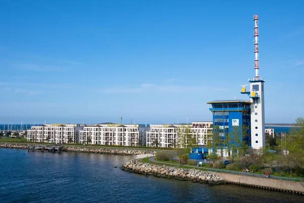 Rostock Tyskland April 2018 Hotel Och Port Myndighetsbyggnad City Del — Stockfoto