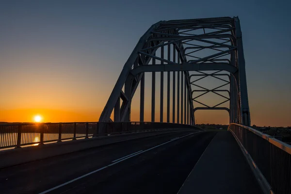 Puente Reina Alejandrina Dinamarca Atardecer —  Fotos de Stock