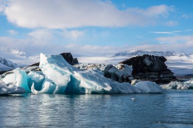 Güney Izlanda 'da Jokulsarlon buz Lagünü