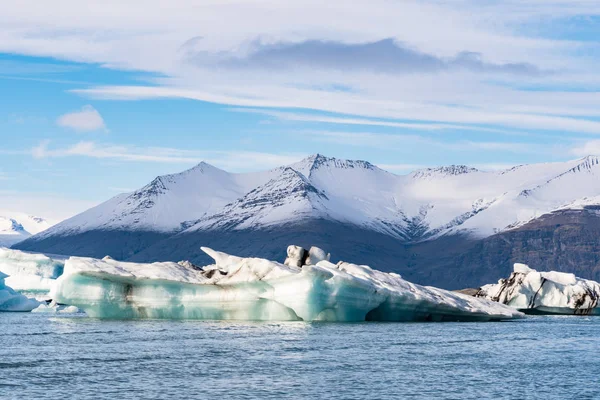 Jokulsarlon Lagoa de gelo no sul da Islândia — Fotografia de Stock